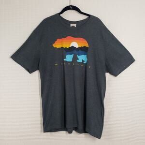 The Duck Company Minnesota Bear T-Shirt Mens XL Blue Crewneck Outdoors Travel